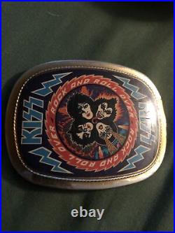 1977 Vintage KISS ROCK AND ROLL OVER PACIFICA COLLECTIBLE BELT BUCKLE
