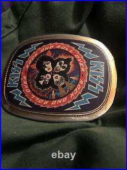 1977 Vintage KISS ROCK AND ROLL OVER PACIFICA COLLECTIBLE BELT BUCKLE