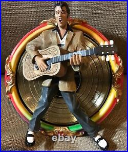 1998 Elvis The King of Rock & Roll 3-D Complete Plate Collection 1-4 New COA
