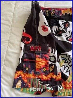 2001 Vintage KISS Catalogue ROCK and ROLL OVER x DRAGONFLY Board Shorts Sz-30/32