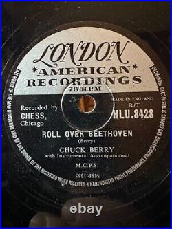 78 Rpm R&B Rocker, Chuck Berry'Roll Over Beethoven' London! EX-