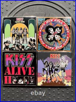 Ap Kiss Hard Rock Album Style Pin Love Gun Alive II Rock And Roll Over Ap 4 Pins