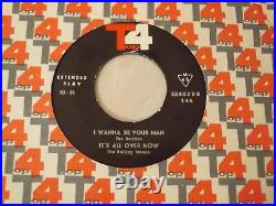 BEATLES i wanna be your man & ROLLING STONES it's all over IRAN 7 IRANIAN RARE