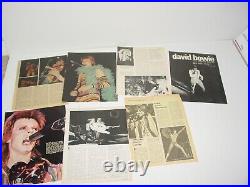 DAVID BOWIE OVER 250pc Lot Clippings Articles Japan 1970s Ziggy Rare Glam Rock