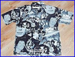 Dragonfly All Over Button ROCK Shirt XL JIMI HENDRIX LED ZEPPELIN ROLLING STONES