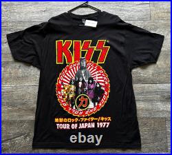KISS Band T-Shirt Rock And Roll Over 1977 Japan Japanese Tour XL 2013 UNWORN