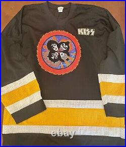 KISS Rare, vintage Hockey Jersey Rock & Roll Over 1997 One Size Fits All