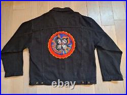KISS TOUR JACKET 1997 BLACK DEMIN XL Rock And Roll Over-OFFICIAL MERCHANDISE
