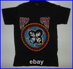 KISS VINTAGE 1986 ROCK AND ROLL OVER T-SHIRT Medium 2 Sided Single Stitch NEW