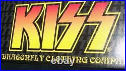 KiSS Genuine Original Vintage 2001 Rock'n'Roll Over Dragonfly Bowling Shirt