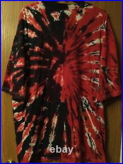 Kiss- Rock & Roll Over LP Image Red Tie Dye Shirt 5XT