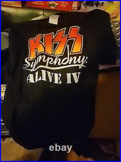 Kiss Rock and Roll Over Beethoven Symphony Alive Shirt Jersey Tee Size XL MINT