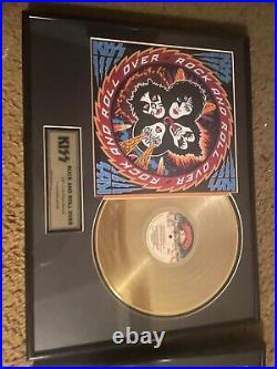 Kiss gold album award kiss and rock n roll over