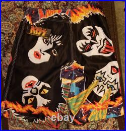 NEW Vintage KISS ROCK AND ROLL OVER LP Dragonfly Swim Suit Surf Board Shorts 34