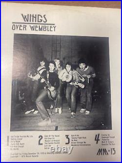 Paul McCartney Wings Over Wembley Live 1979 Show Pod Records Beatles LP Vinyl