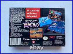 Rock n' Roll Racing (Nintendo SNES, 1993) Complete in Box authentic tested CIB