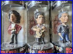 Rolling Stones COMPLETE UNOPENED SET 02-'03 Licks World Tour BobbleHeads