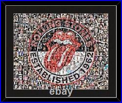 Rolling Stones Photo Mosaic Wall Art- Over 50 Images of the Rolling Stones
