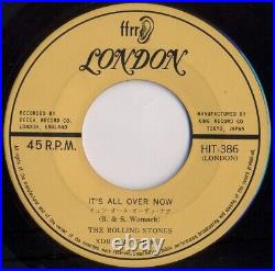 The Rolling Stones / It's All Over Now 1964 Japanese 7 London Records HIT 386