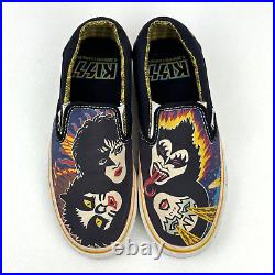 Vans Kiss Rock And Roll Over Slip On Shoes Mens 5 Womens 6.5 Limited Edition HTF