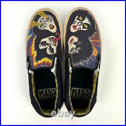 Vans Kiss Rock And Roll Over Slip On Shoes Mens 5 Womens 6.5 Limited Edition HTF