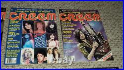 Vintage Creem Rock N Roll Magazines 12 Issues Entire Year Jan-dec 1977