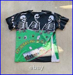 Vintage Grateful Dead Band Tee Shirt Xl Las Vegas All Over Print Gambling Liquid