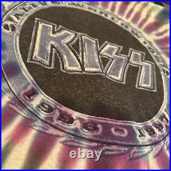 Vintage KISS Rock Roll Over Tie-Dye Concert T-Shirt (96-97) Delta Tag XL Alive