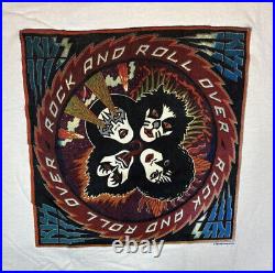 Vintage Sz L Kiss Rock And Roll Over Ringer Band T-Shirt 1994 90s