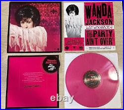 Wanda Jackson Party Ain't Over Jack White Limited Pink Vinyl Album SIGNED